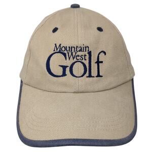 Mountain West Golf Strapback Hat Brown One Size Embroidered Falcon